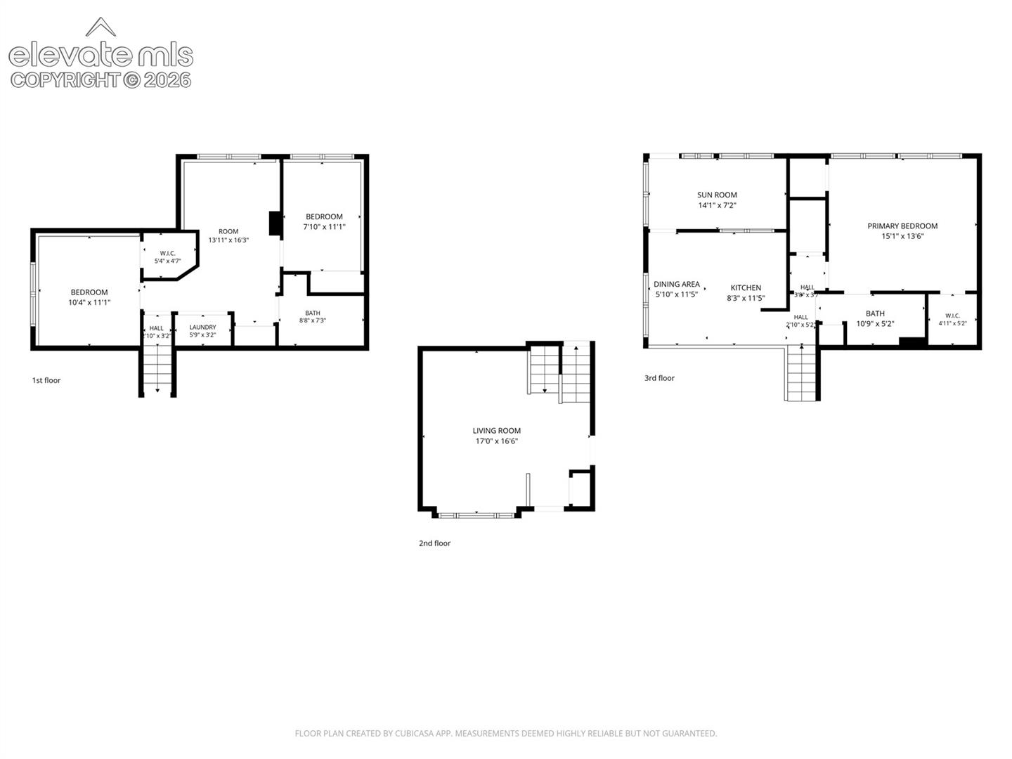 All three floor plans