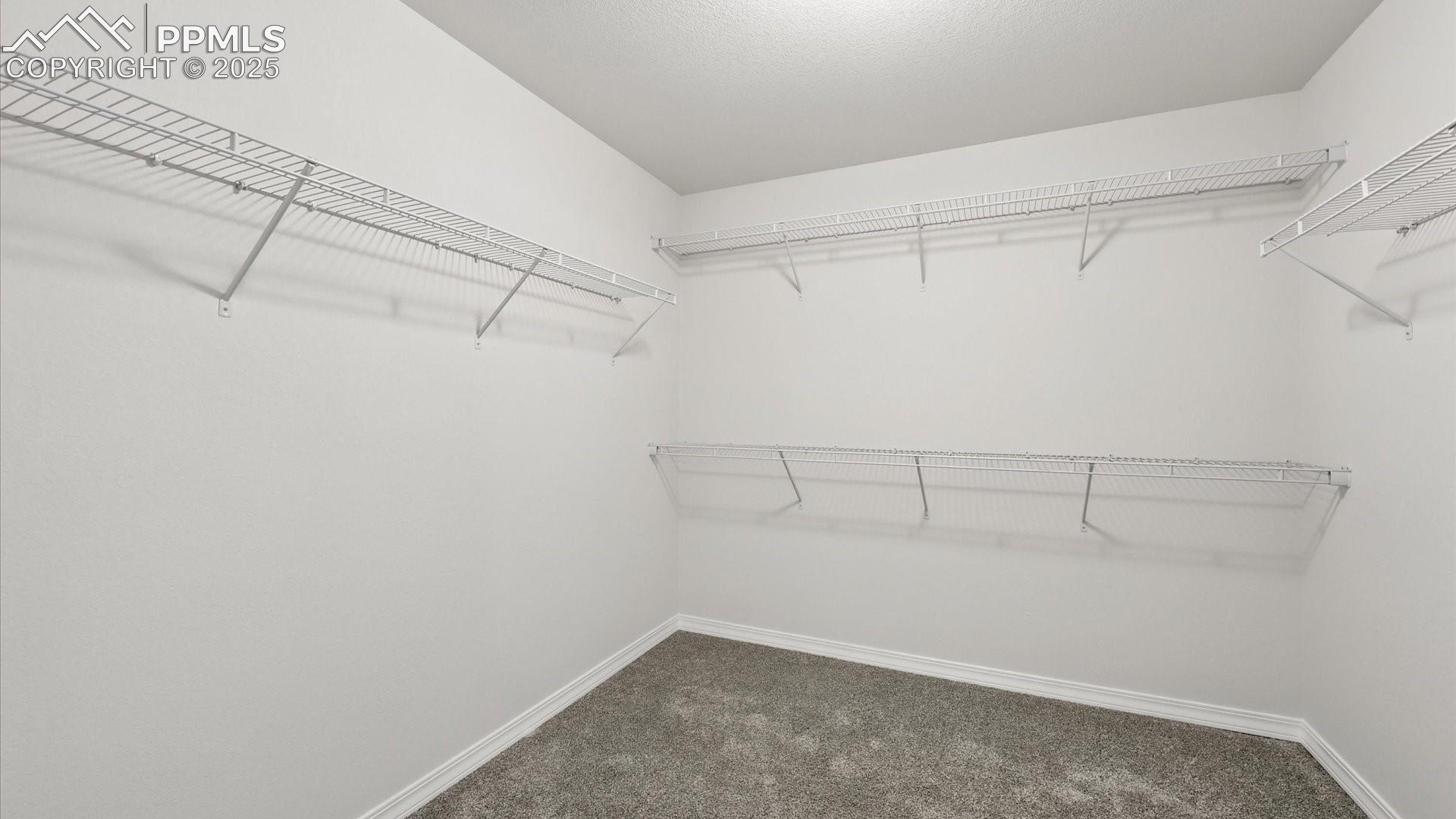 Walk in closet for Primary Bedroom