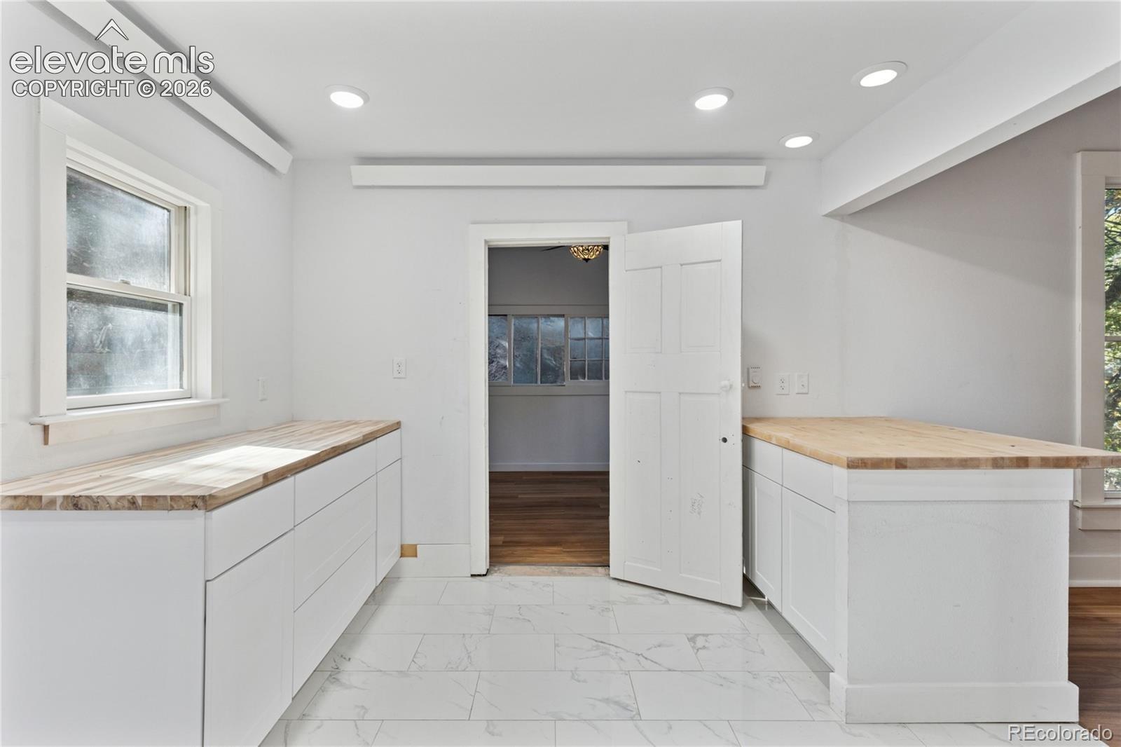 Main-level flat kitchen