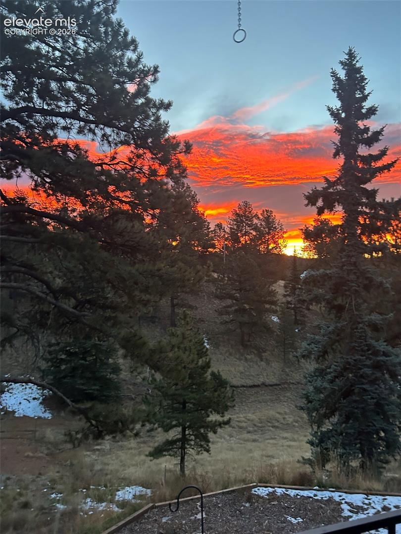Sunset from deck