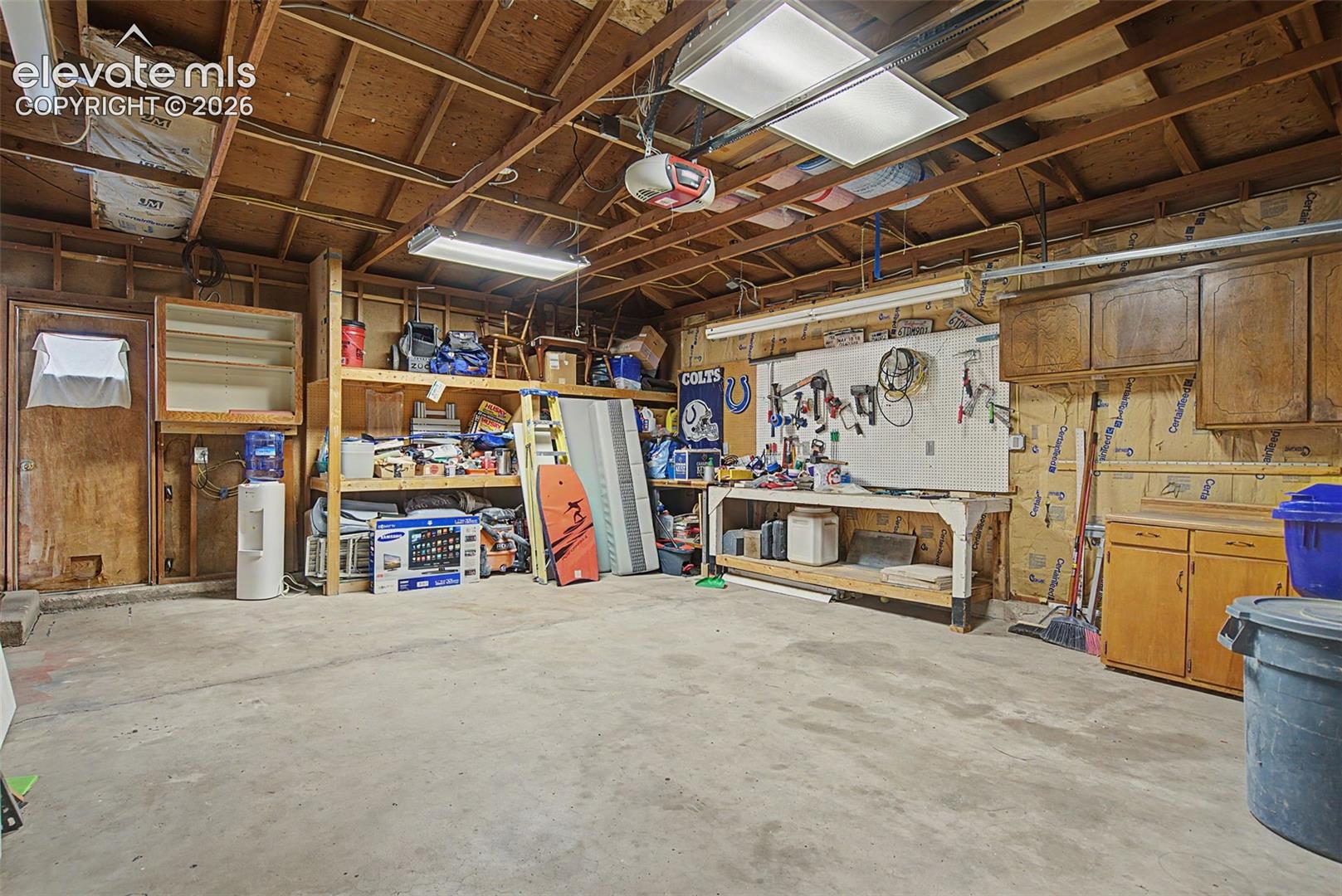 Oversized Garage with Workshop Space
