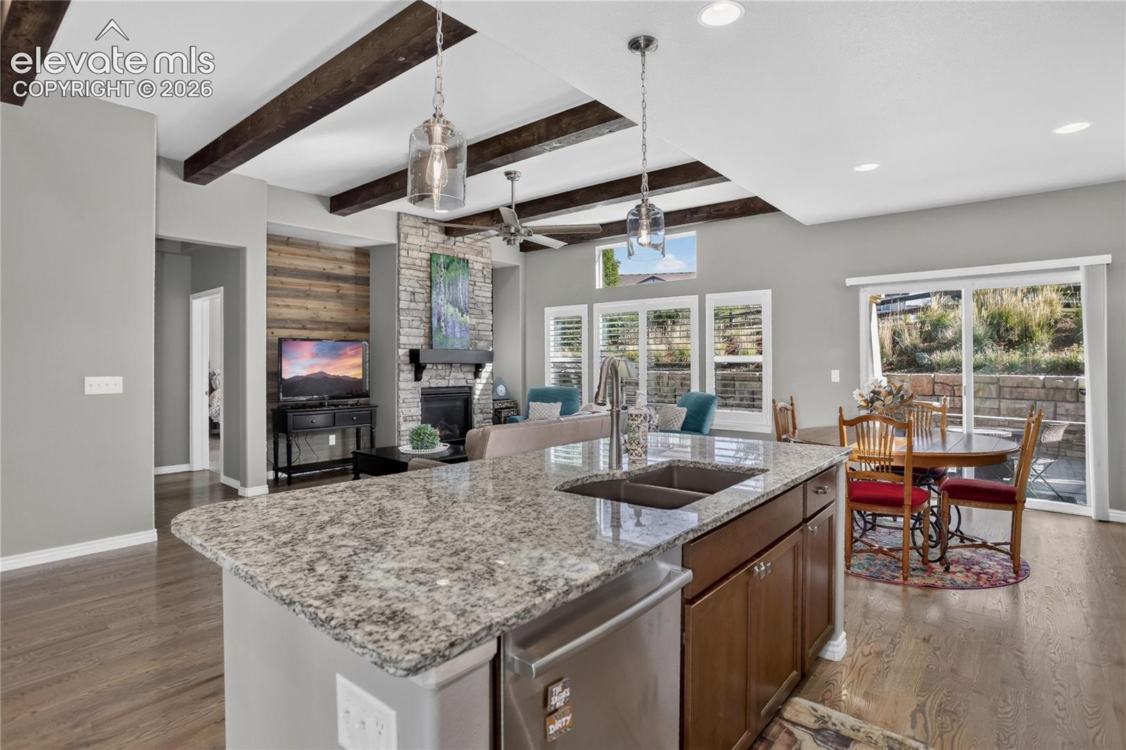 Open concept living space