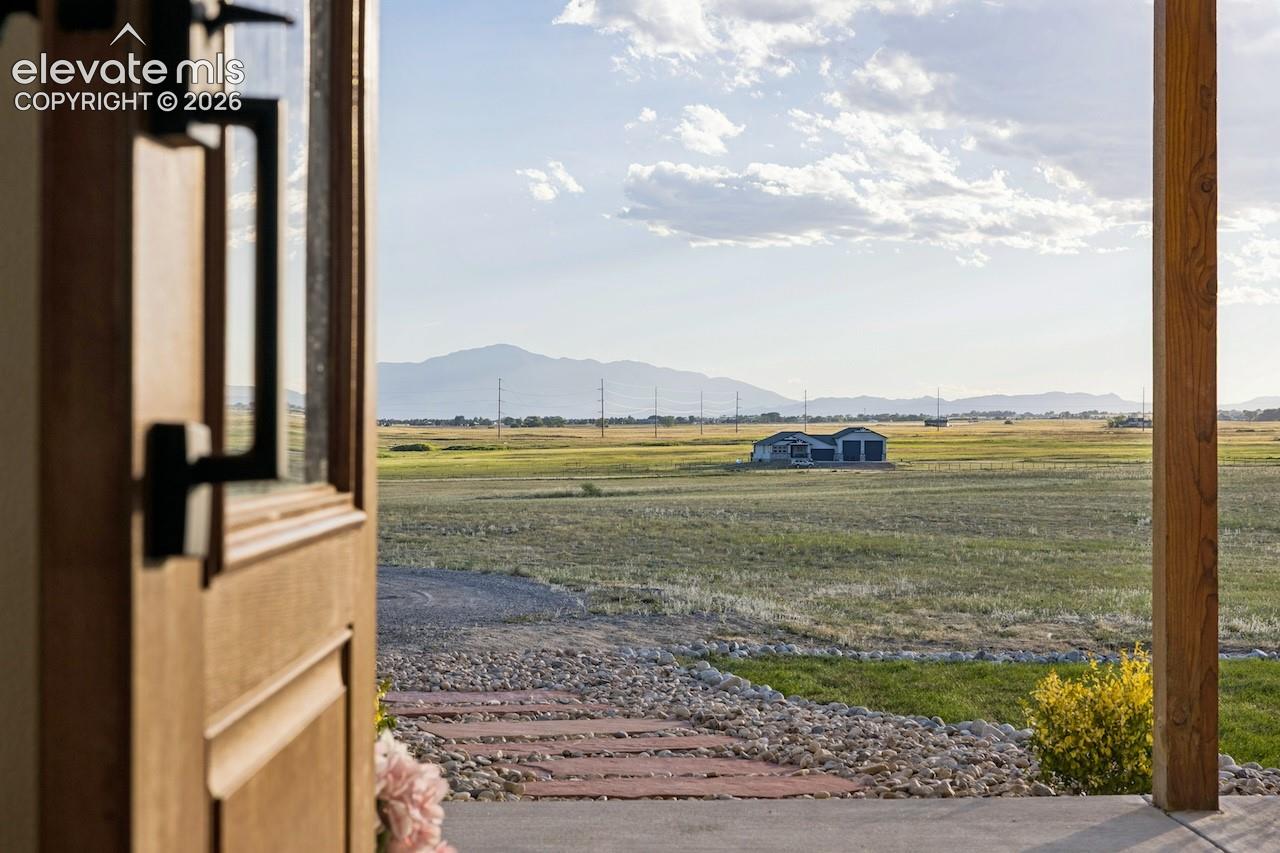 Mountain views from front door