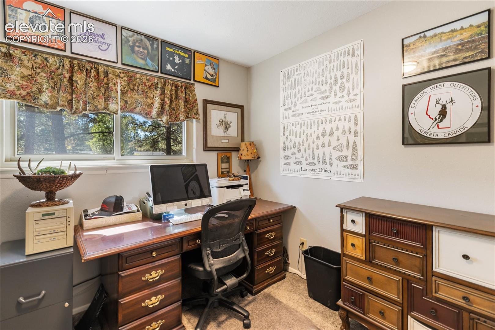 Light gray walls with dual windows