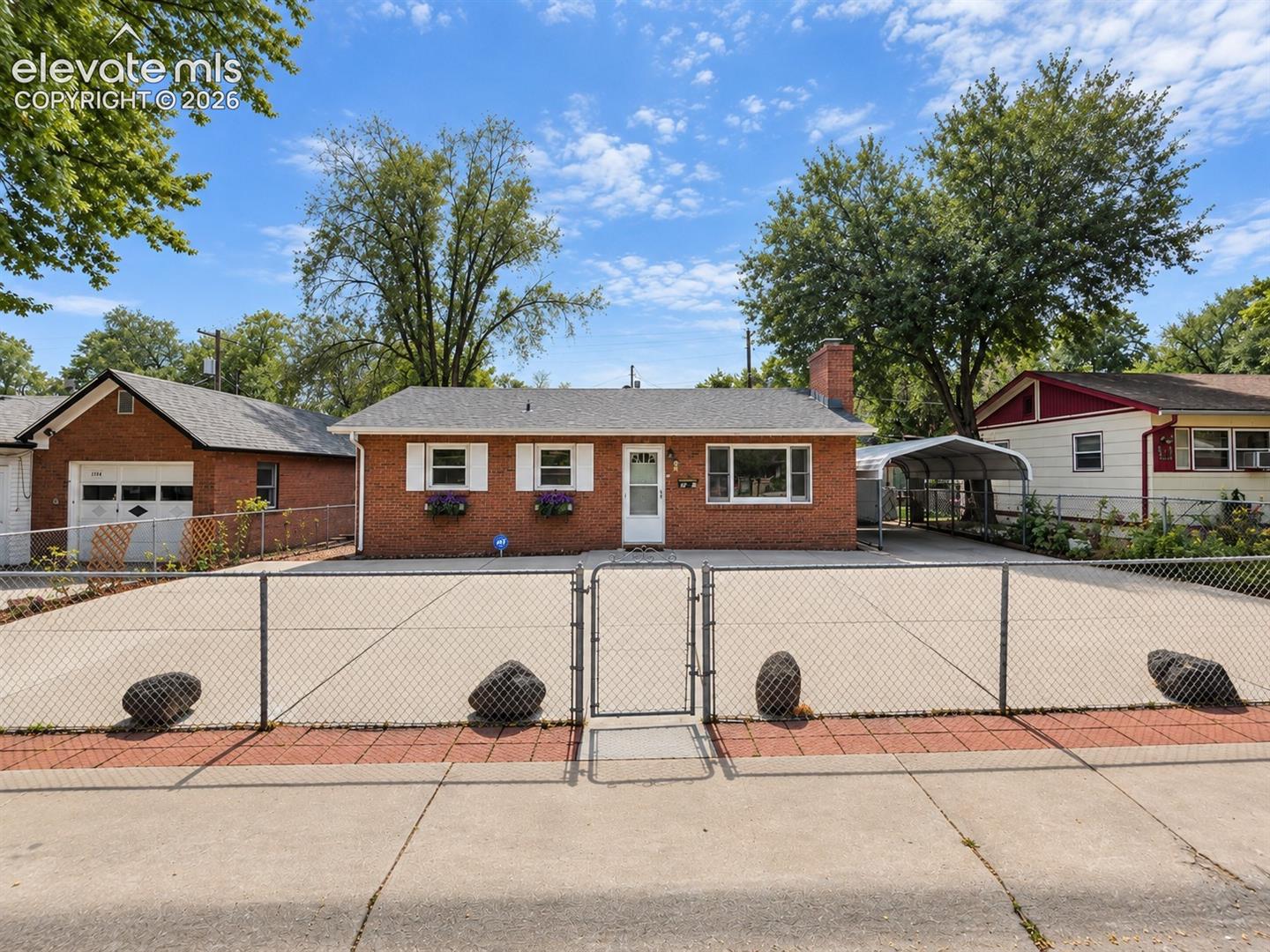 Fenced Front Yard