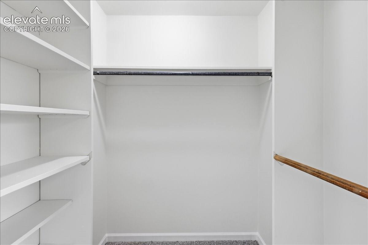Large walk-in closet.