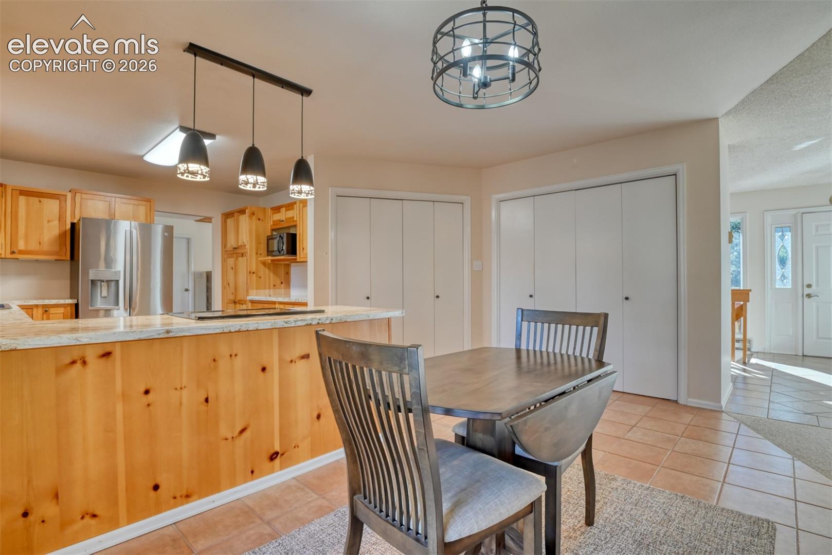 Note the large pantry/storageclosets