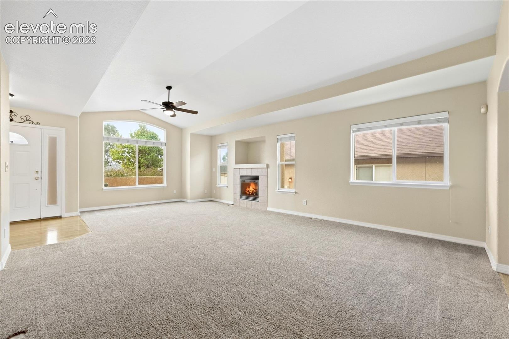 View of Gas Fireplace in Living Room