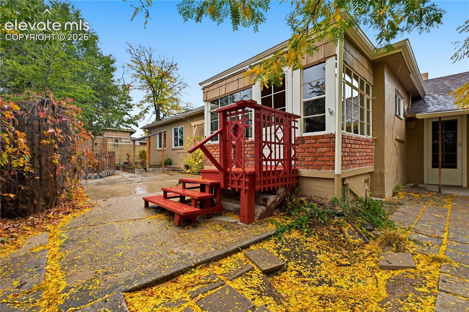 The sun room off the back of the home.