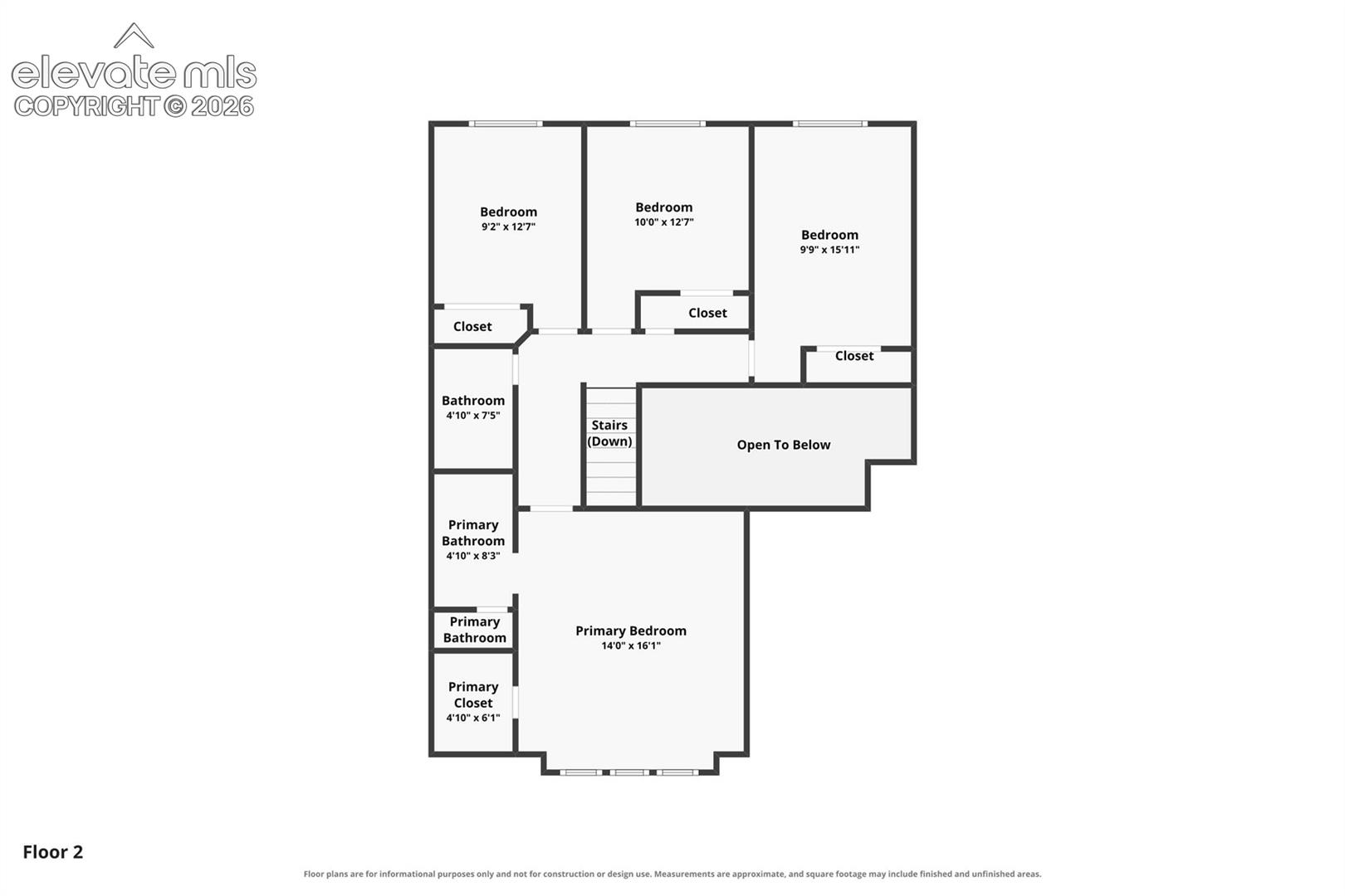 Upper floor plan
