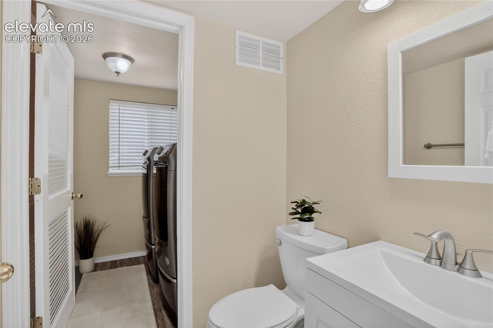 Powder room & laundry - main level