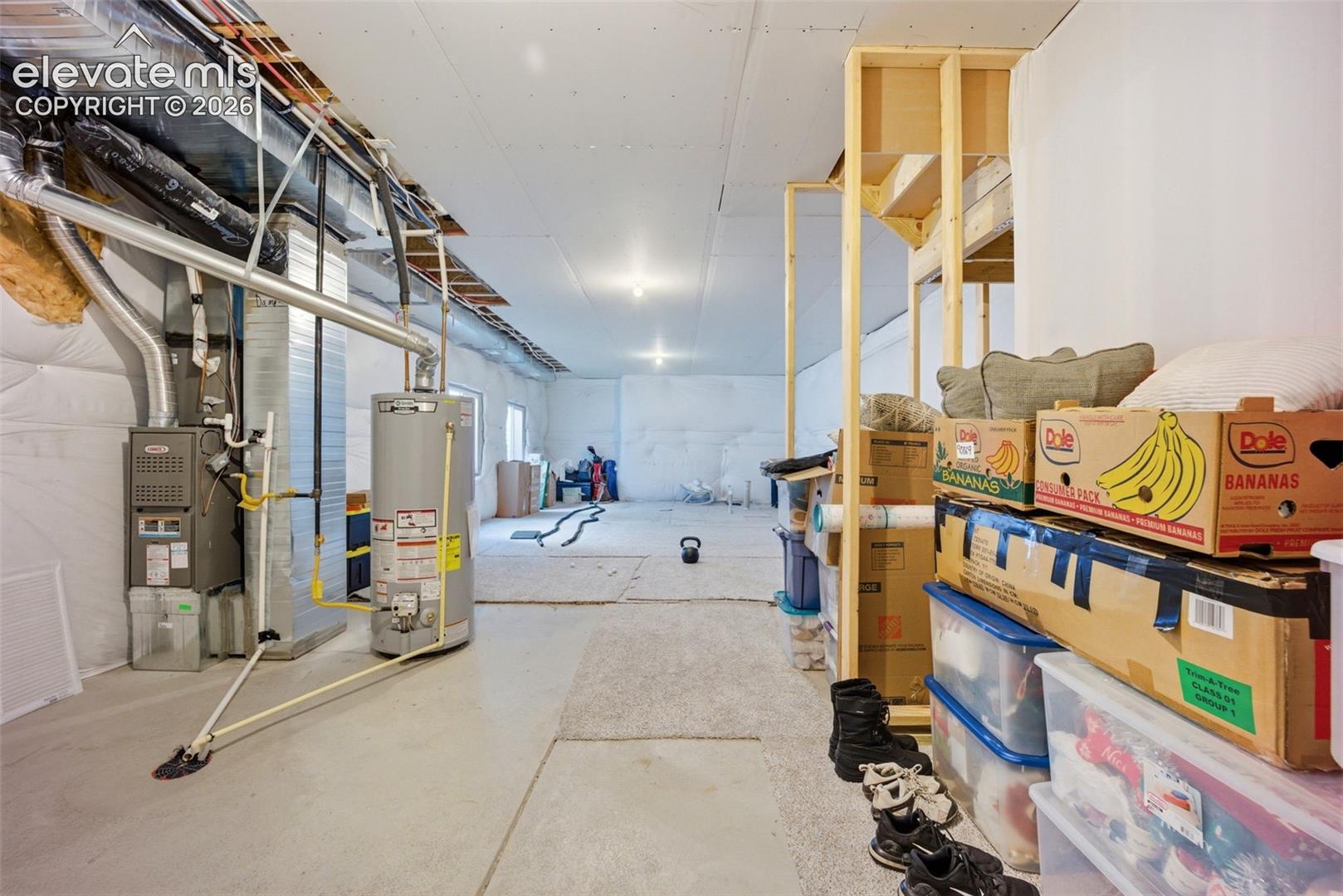 Unfinished Basement w/RI plumbing for bathroom