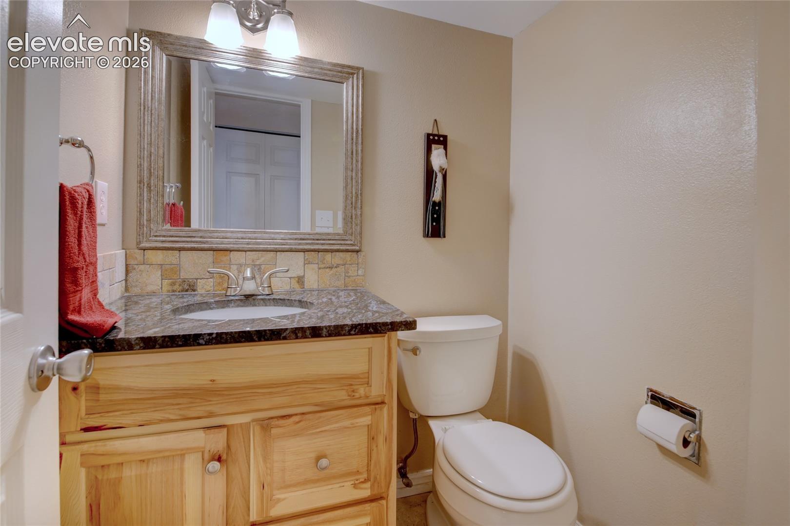 1/2 bath on the main level