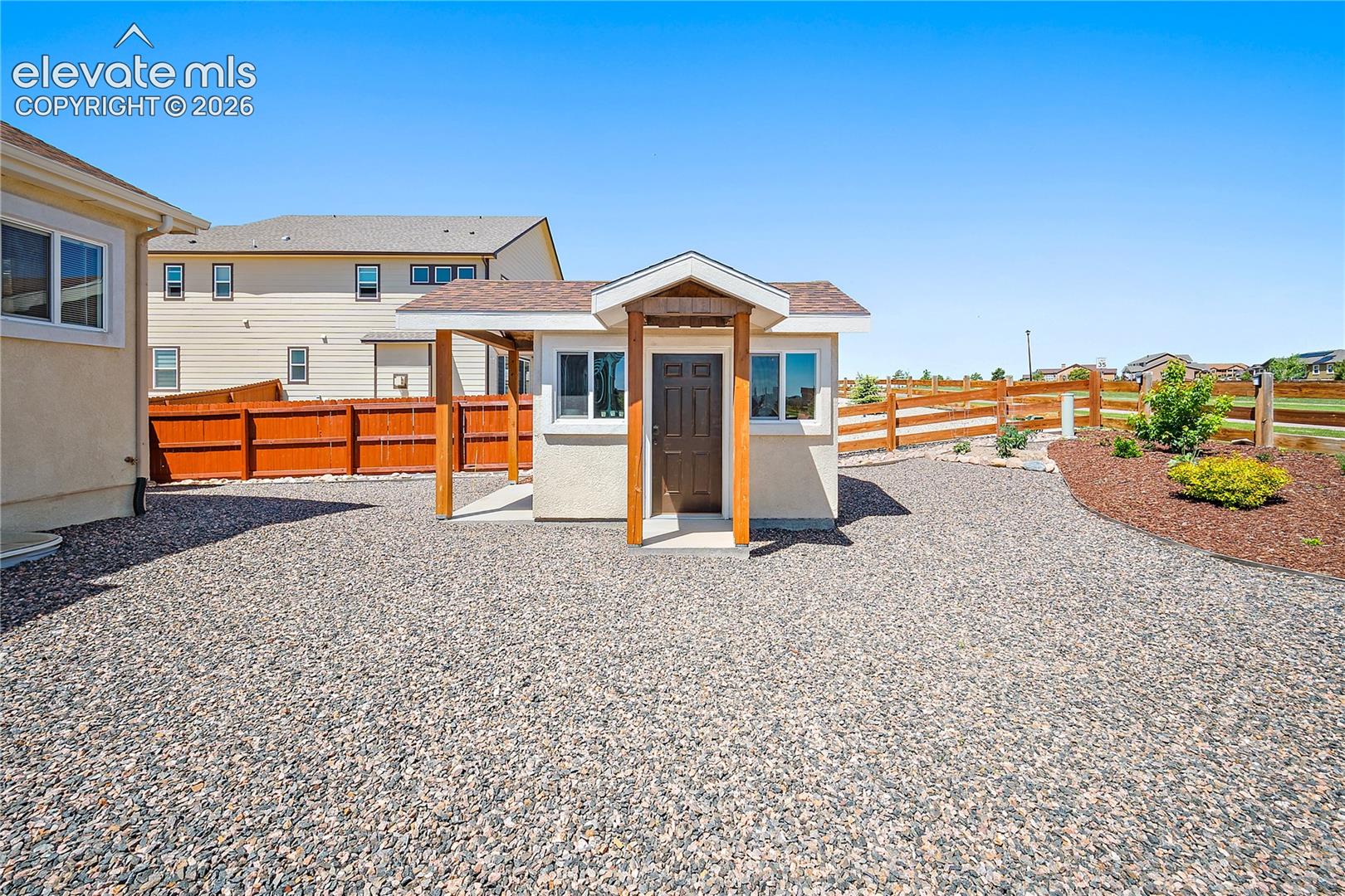 Back yard shed