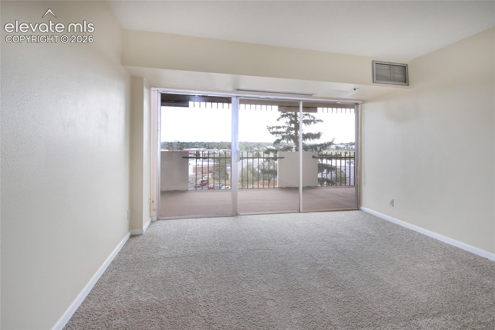 Easy access to the covered balcony