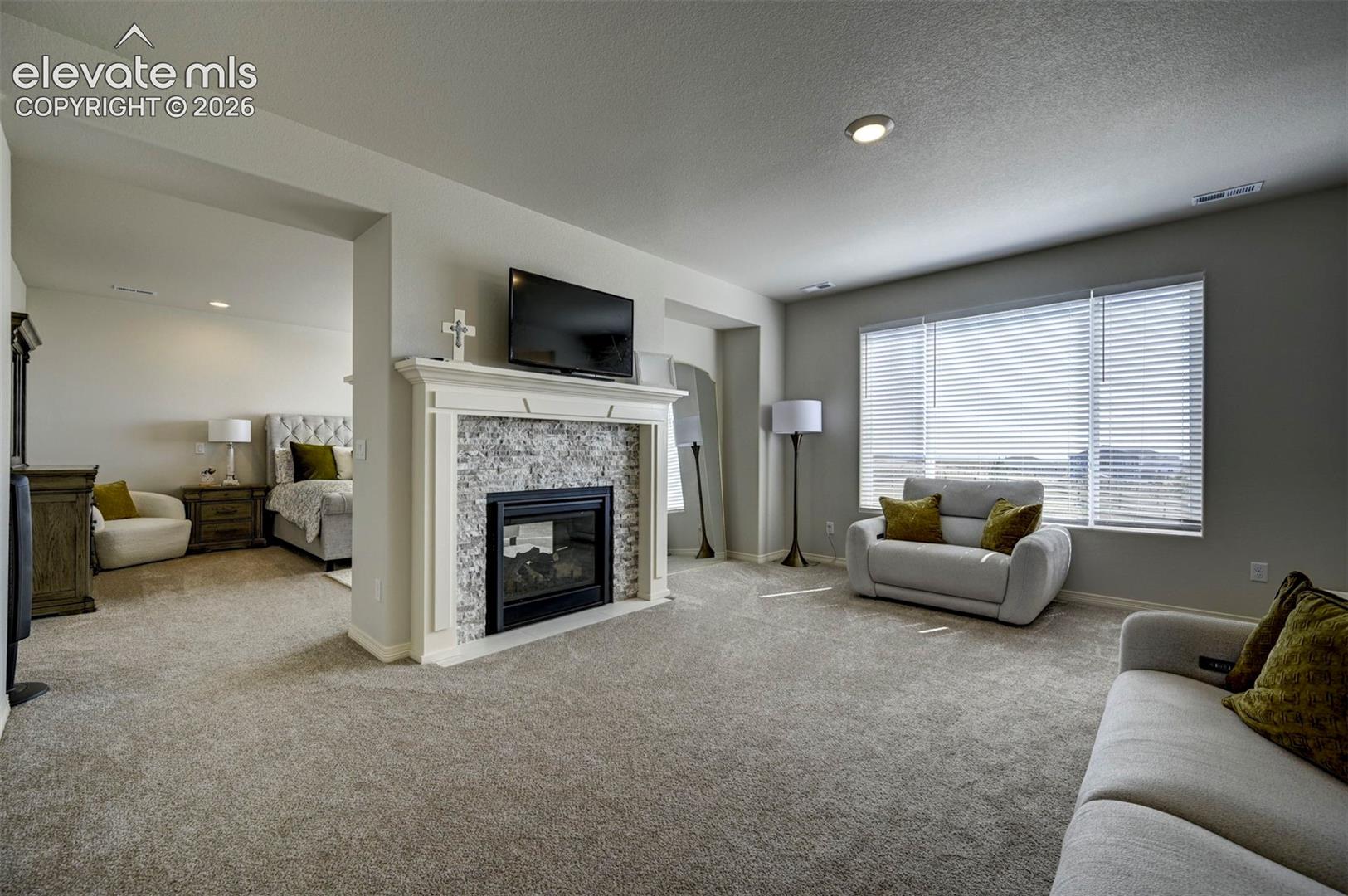 in main bedroom sitting area