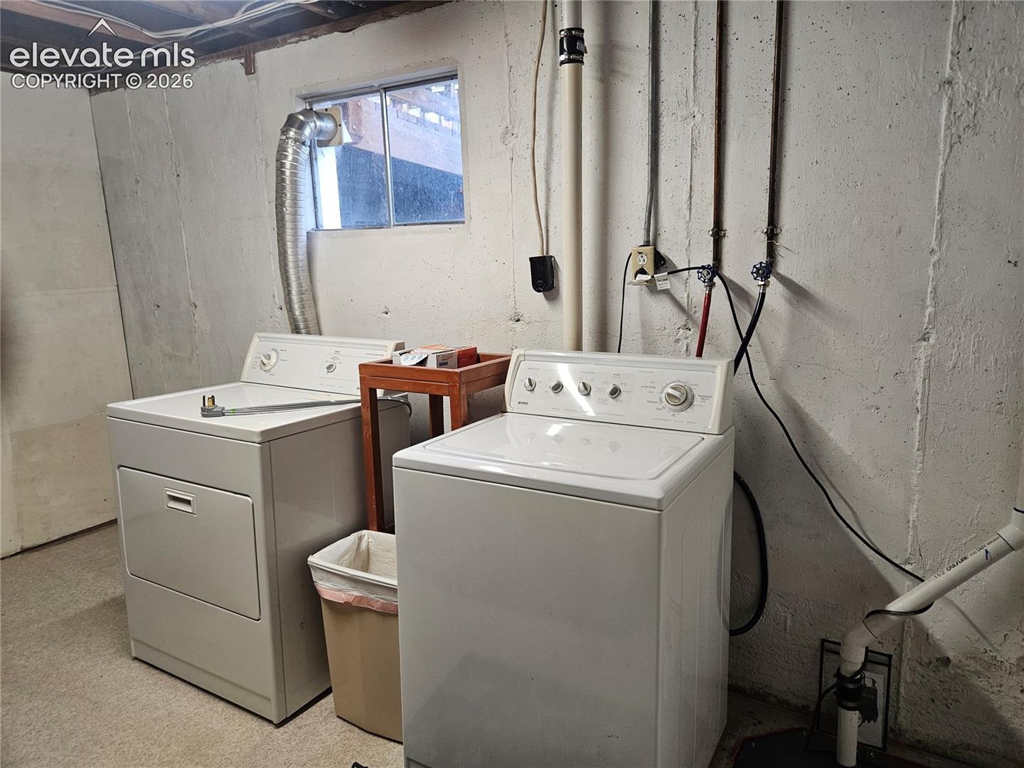 Laundry in the basement
