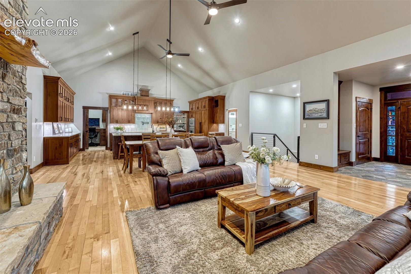 Amazing Light, Maple Floors, Tall Ceilings, and Neutral Paint.