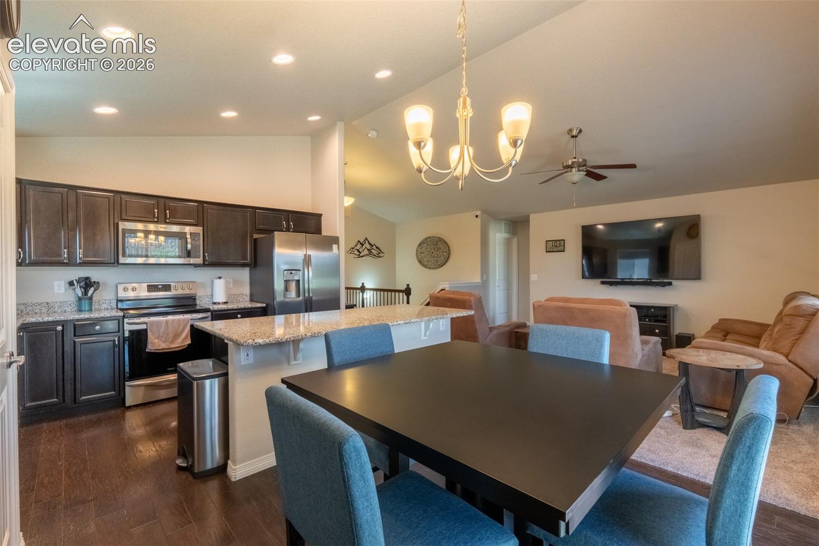 Dining area/kitchen/living room - main floor
