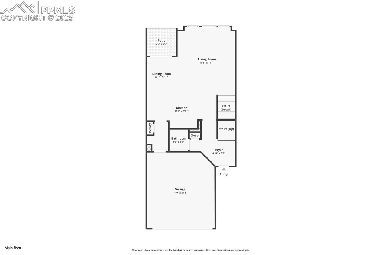 Main level floor plan