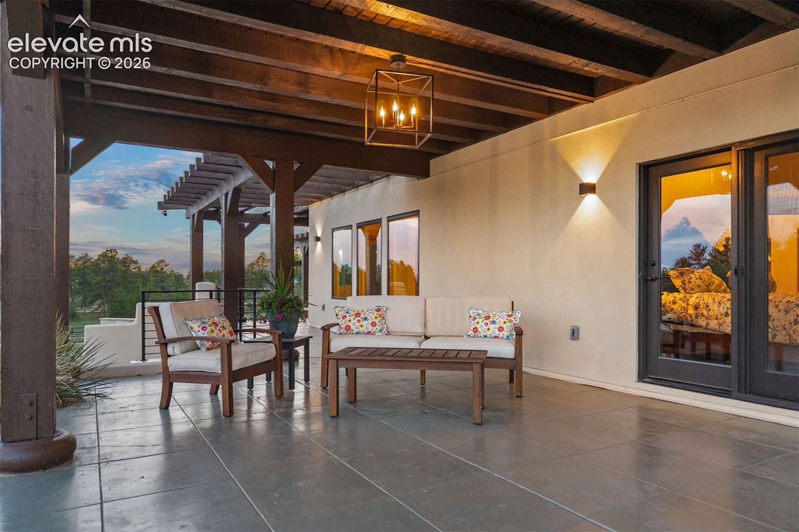 Private patio off the primary suite.