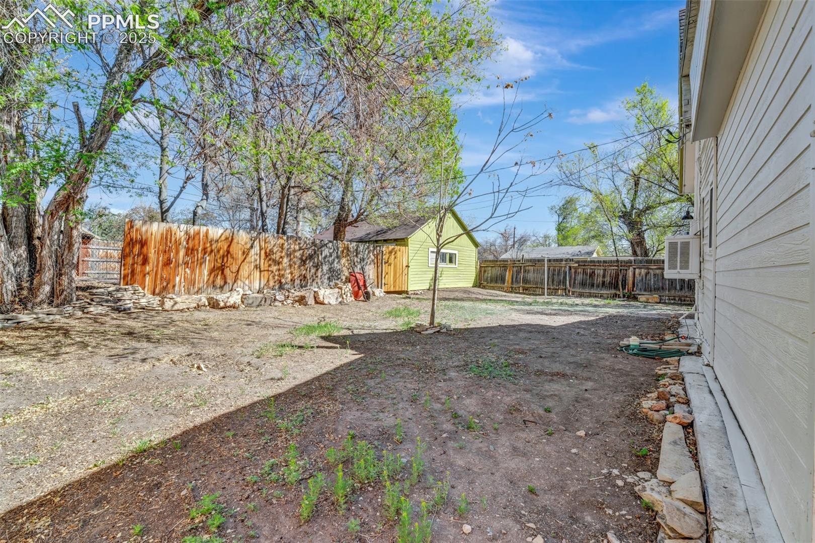 Plenty of space in the fully fenced backyard