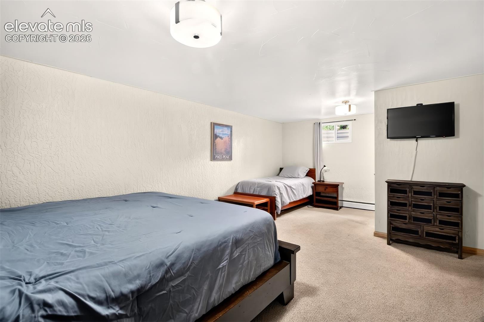The basement bedroom is perfect for a mother-in-law suite.