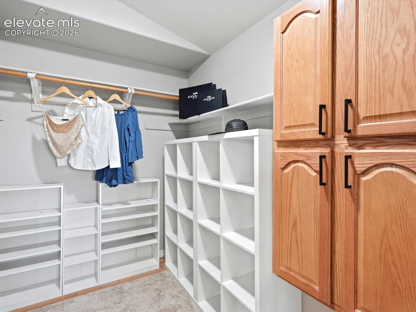 Walk-in primary closet