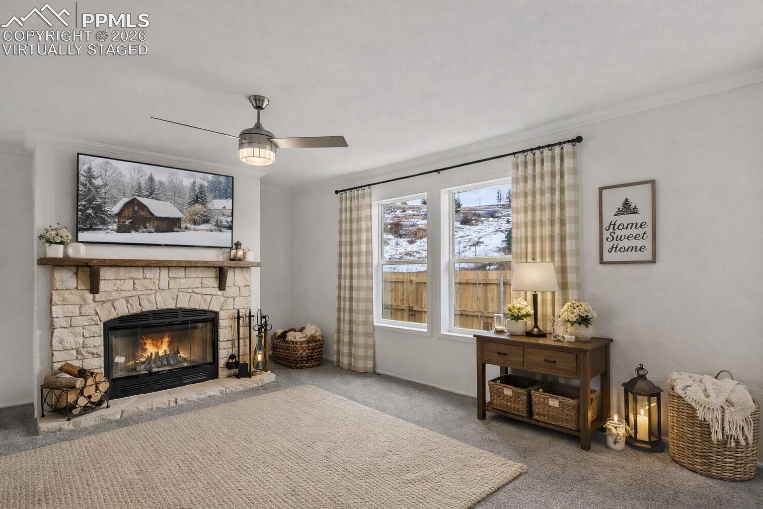 Virtually staged