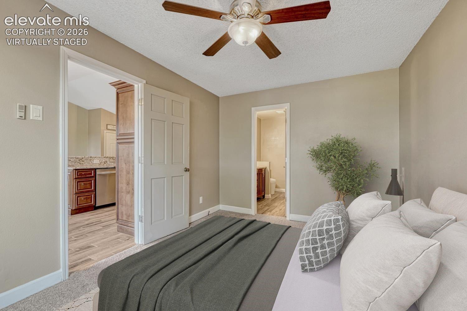 Virtually staged owner's suite
