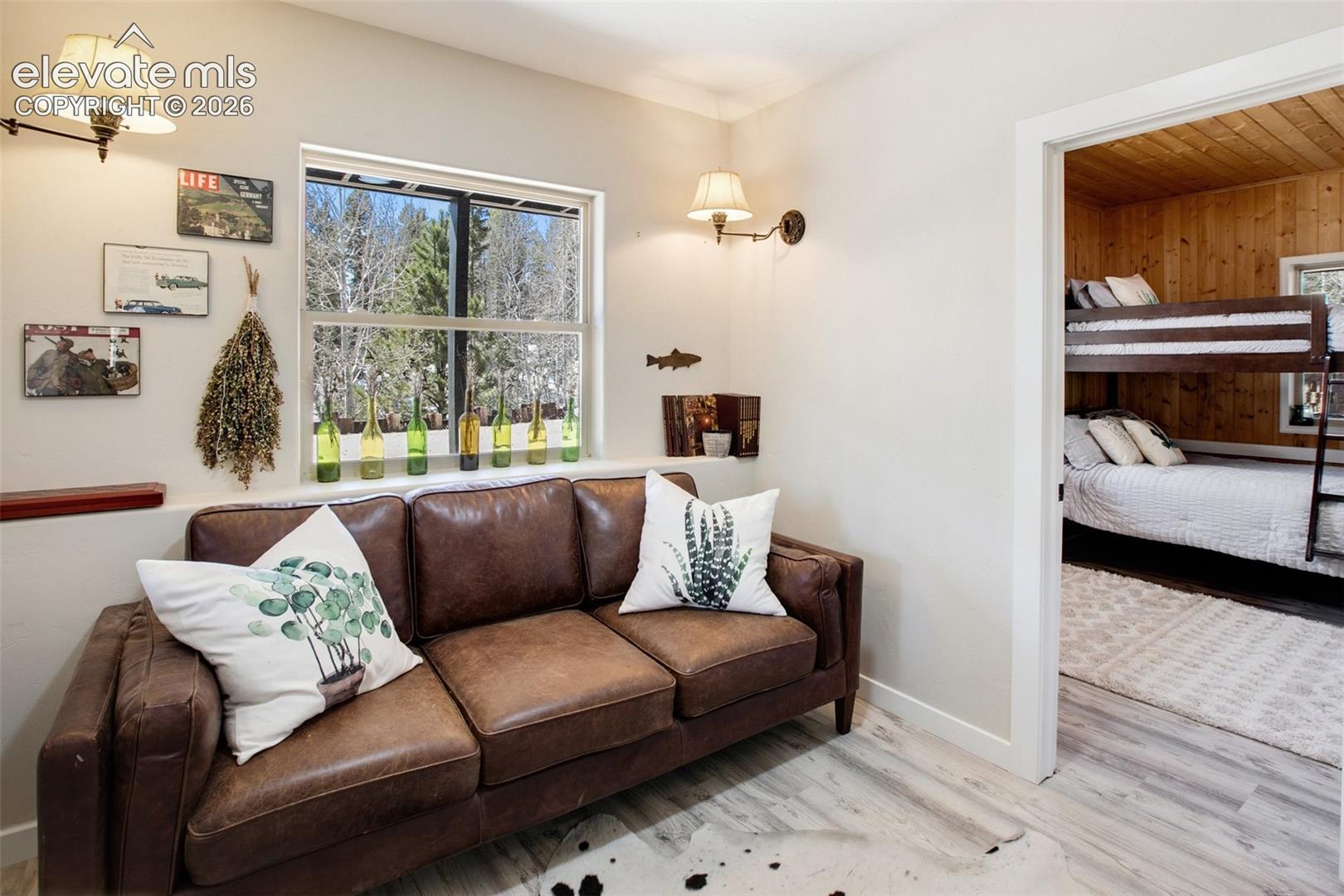 Lower level sitting nook