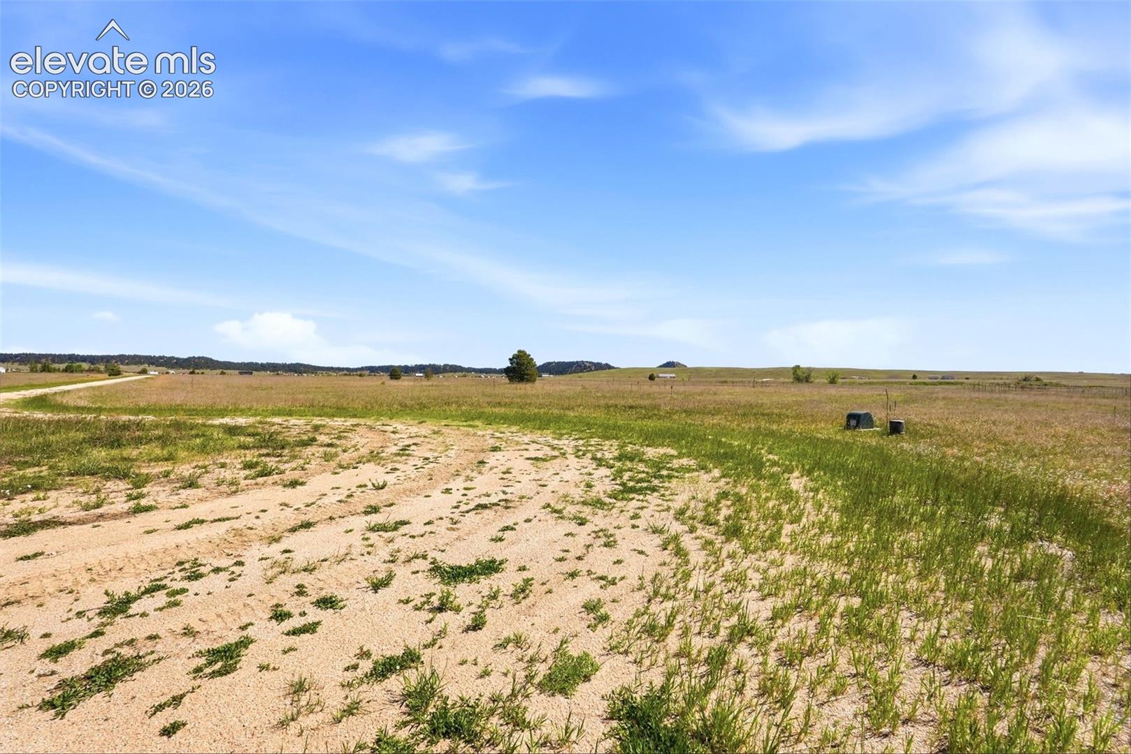 Lot is on left, this is end of cul-de-sac looking north east