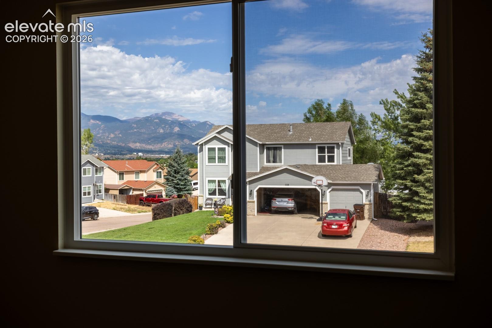 Another View of Pikes Peak from Master Bedroom