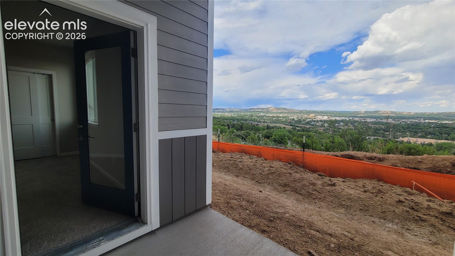Patio off the Junior Suite, yielding views to the East!  