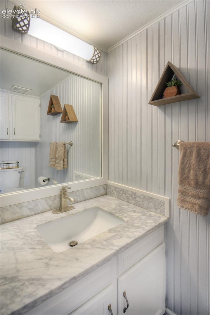 1/2 bath on main level.