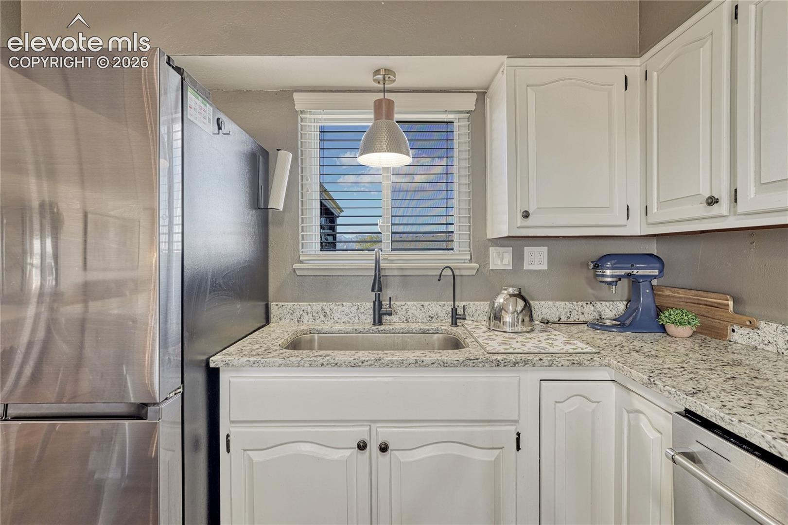 Kitchen sink with a window