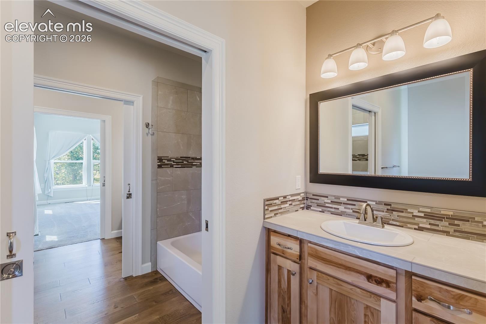 Bathroom attached to bedroom #3.