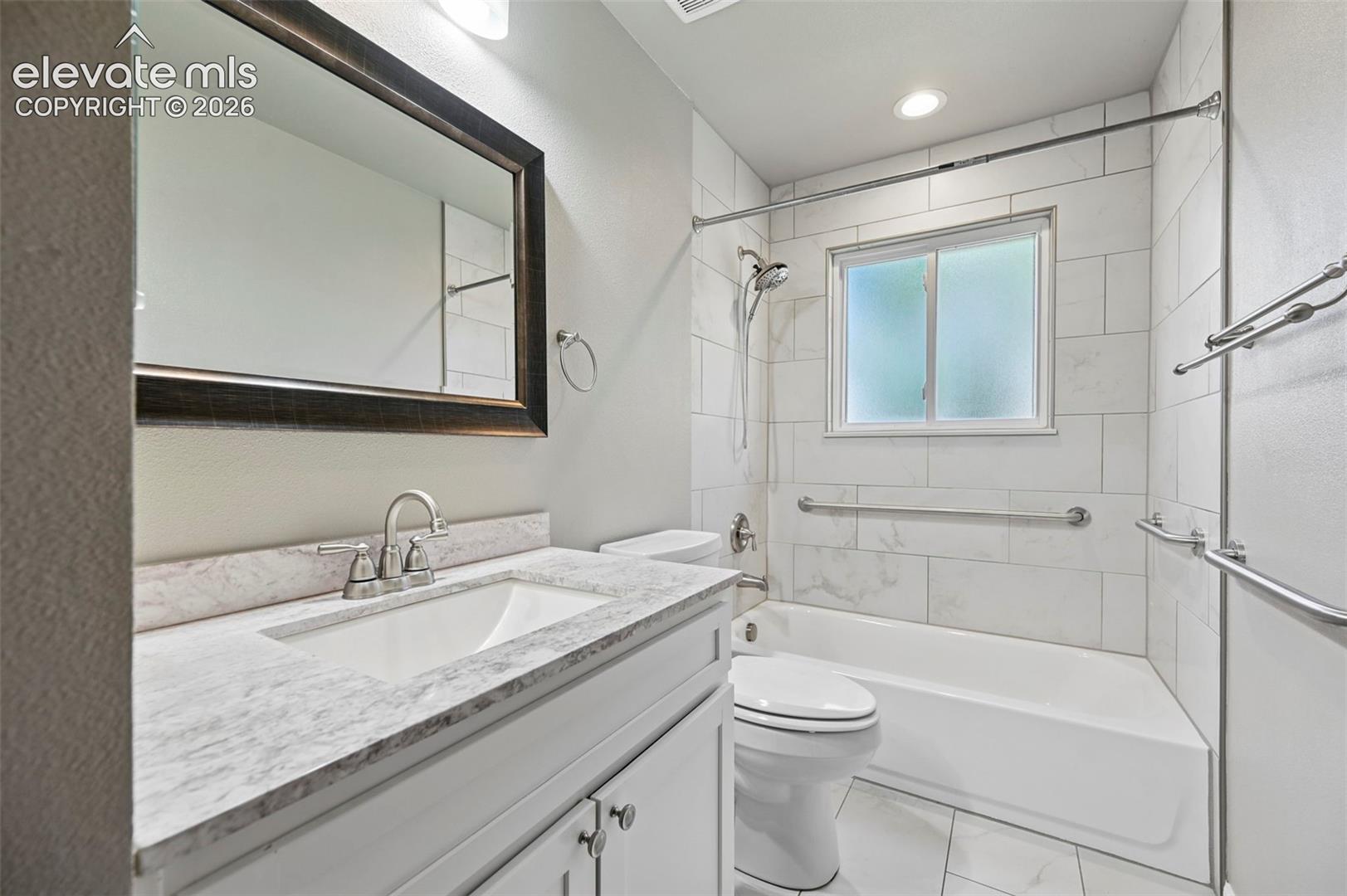Updated upper level bathroom