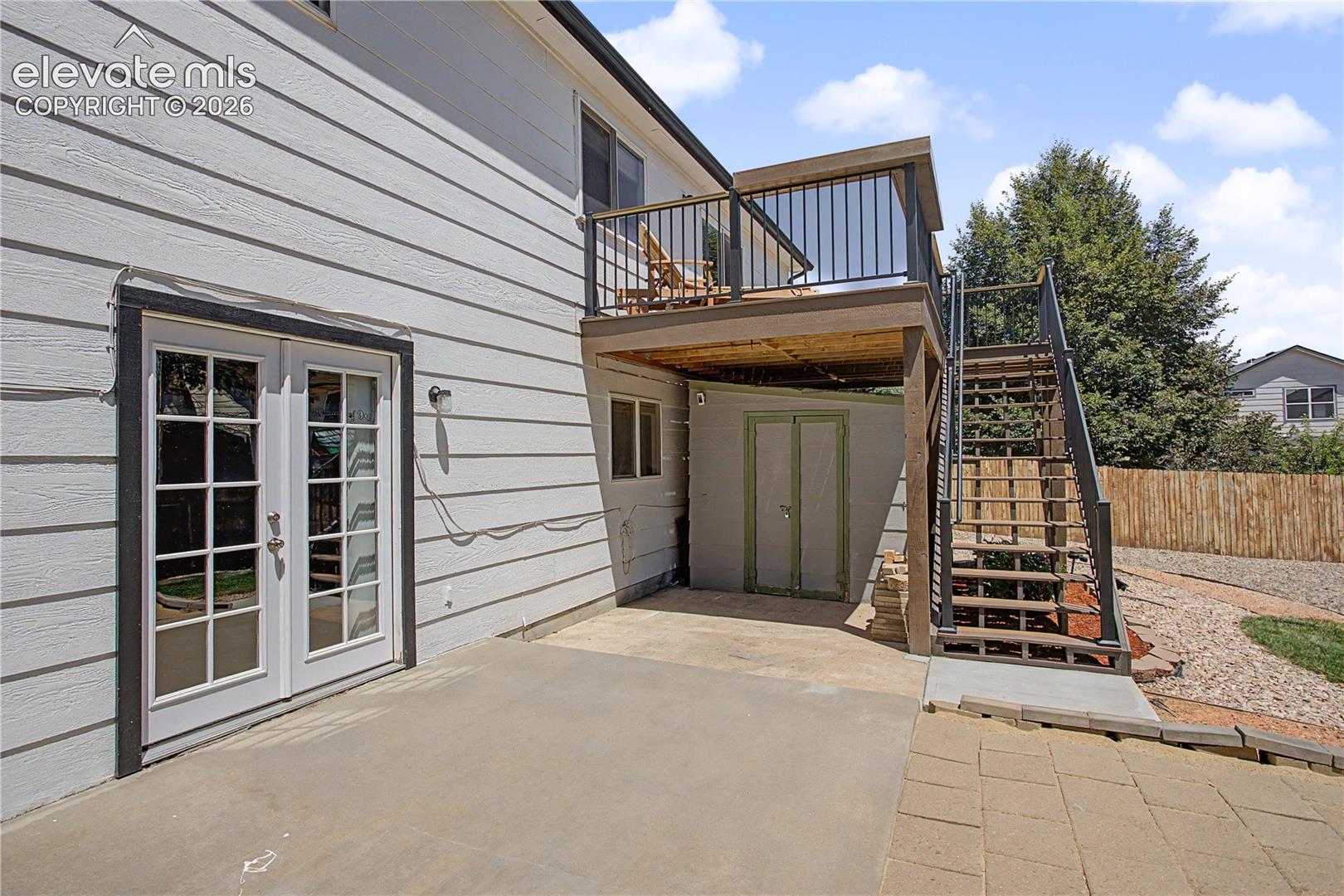 Patio & shed