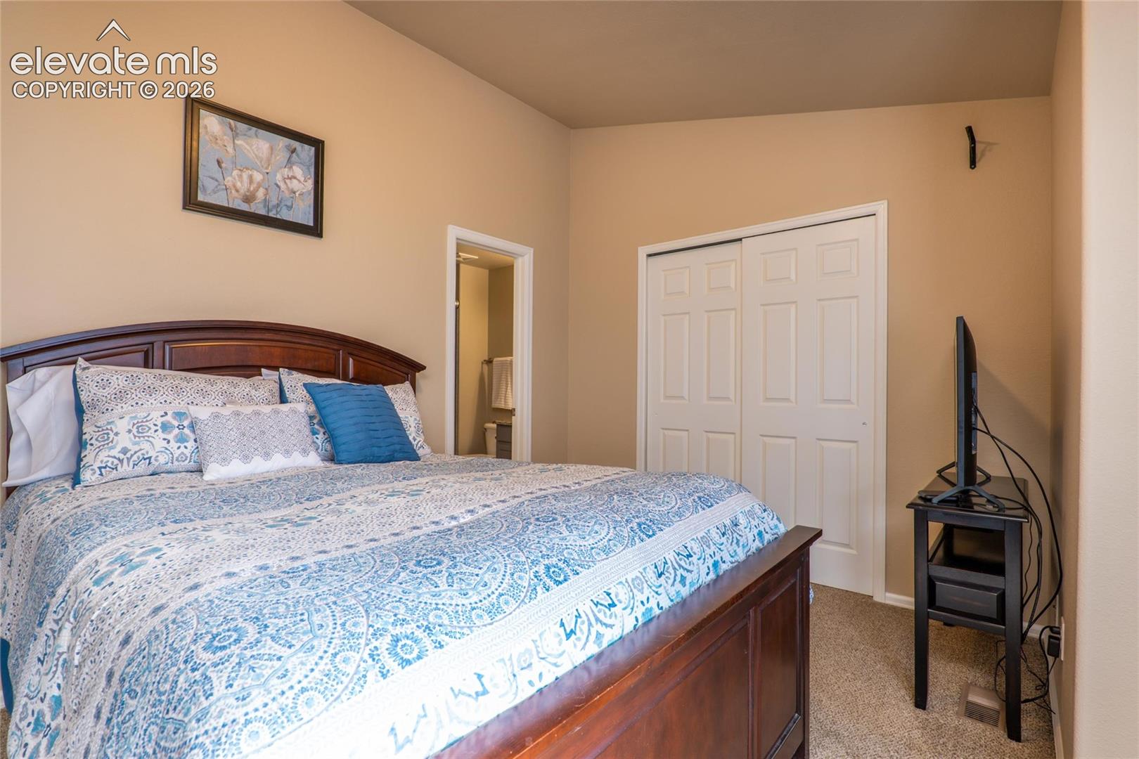 Upstairs you'll find the primary bedroom with a adjoining full bath.