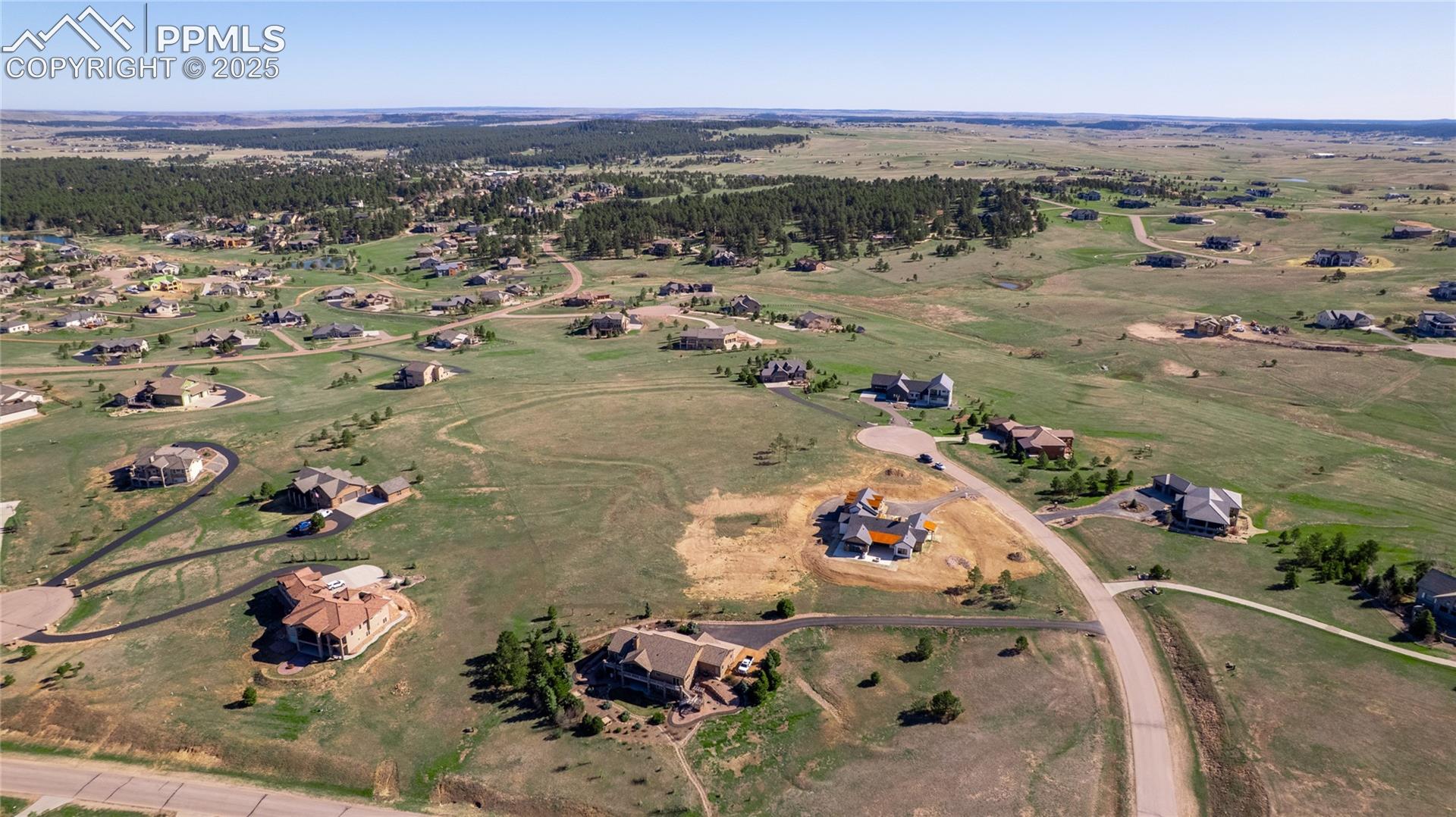 Birds eye view of property