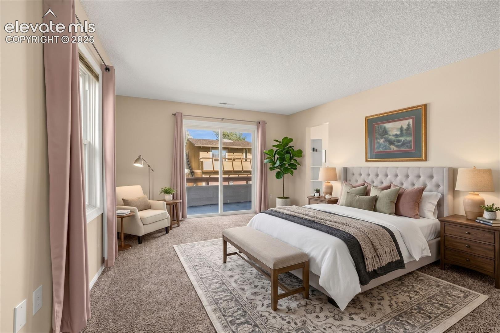 Virtual Staging of Primary bedroom