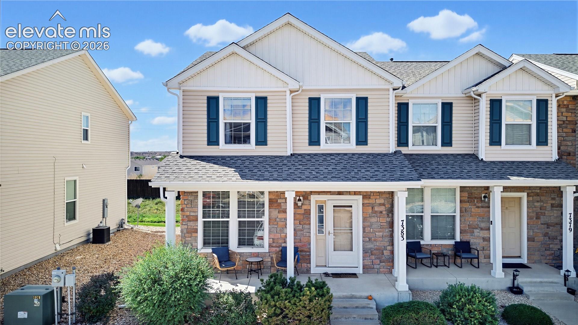 Welcome home to this inviting 3-bedroom, 3-bathroom townhome with 2 assigned parking spaces! Positioned at the rear of the community, this end unit features a refreshed kitchen with granite countertops and a versatile island—perfect for meal prep, casual dining, or gathering with guests. Luxury vinyl flooring on the main level, complemented by tile floors, adds style and easy-care appeal. Spacious bedrooms offer room to relax and recharge, while three bathrooms add everyday convenience. With its refreshed finishes and desirable rear end-unit location, this townhome is ready for your personal touch.  Brand new furnace & ac, PLUS, the washer & dryer stay!  Schedule your showing today!