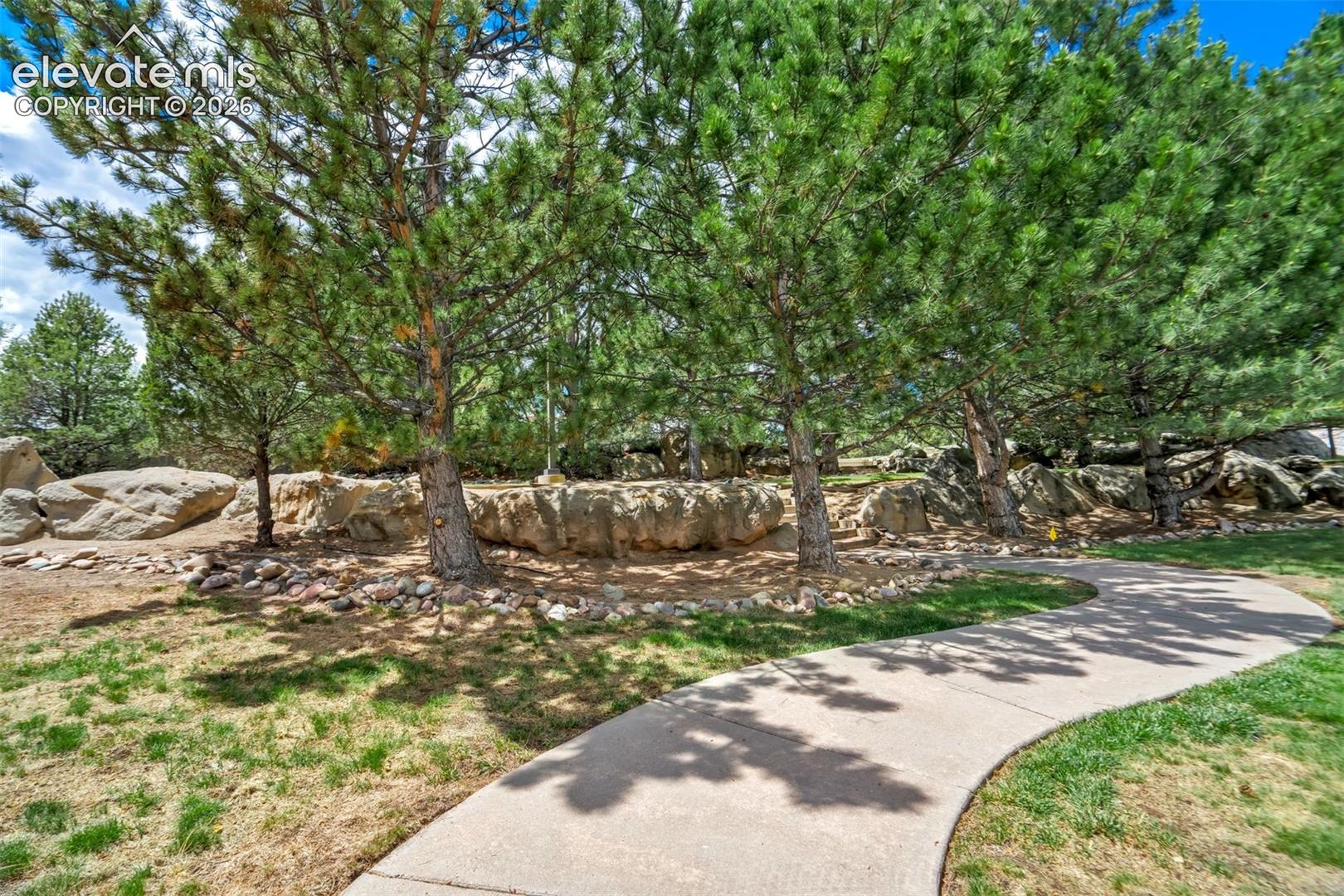 Walking path and open space 