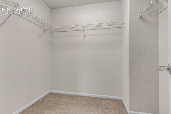 Walk-in closet in the Primary