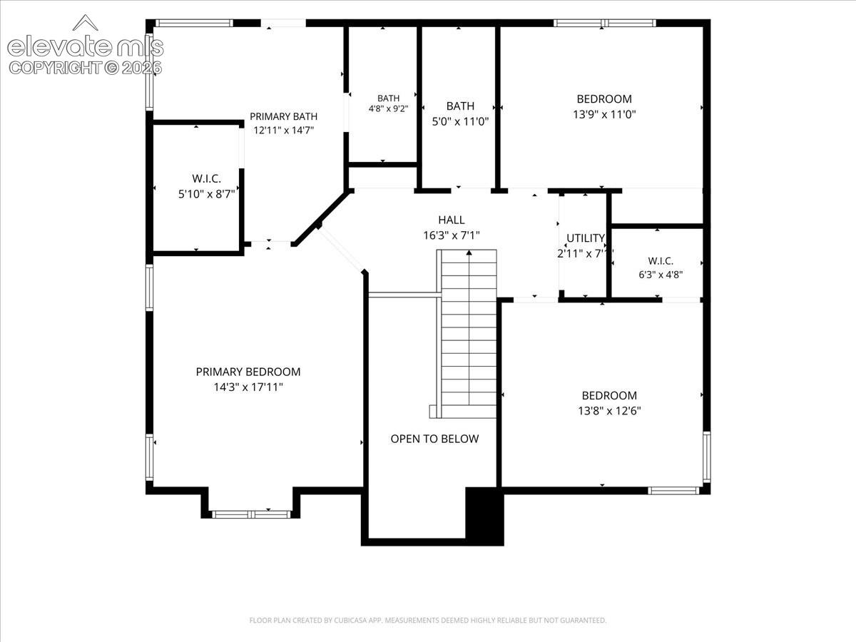 Upper level Floor plan