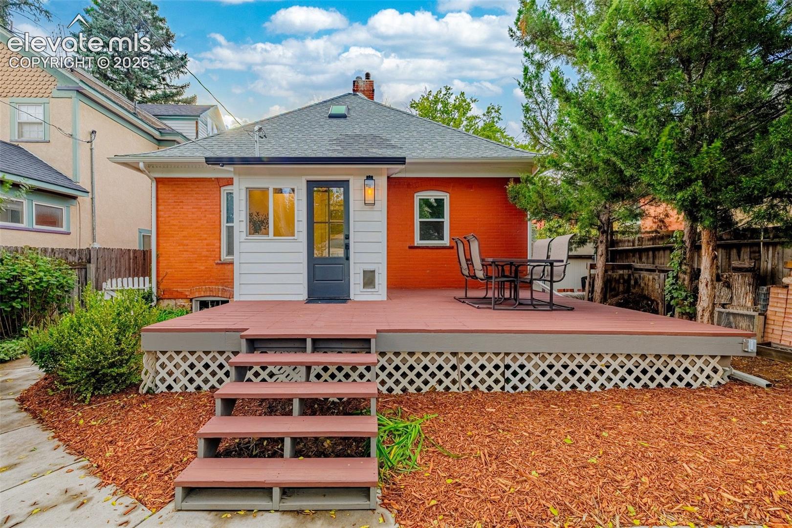 Large back deck