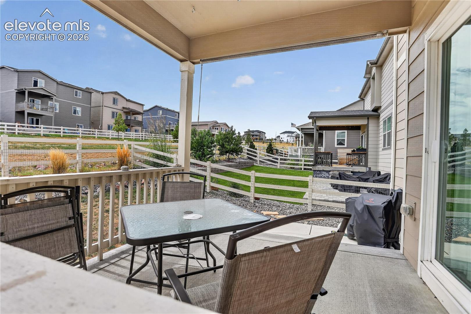 Covered back porch