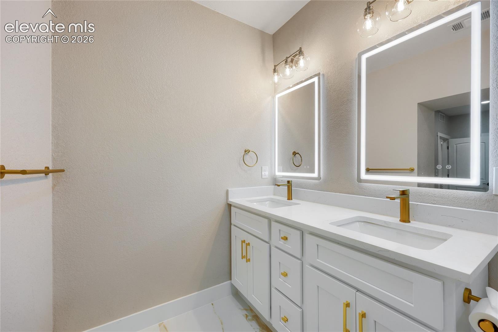 A third view of this beautiful primary ensuite bathroom.
