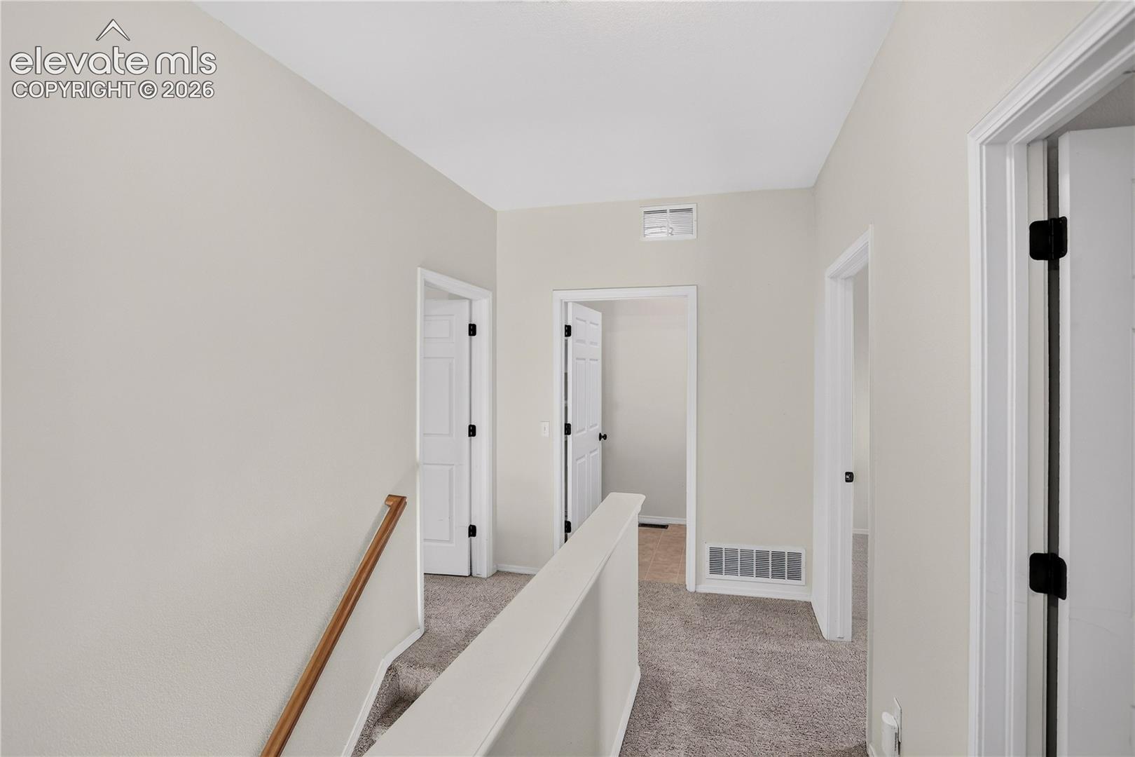 Upper level landing and hallway. 